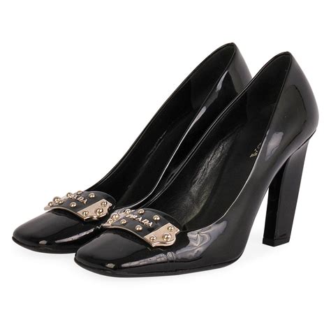 calzature donna prada heels|prada flat heel shoes.